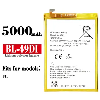 3.85 V 5000mAh BL-49DI Rezerves Akumulatoru itel Mobilo Telefonu akumulators