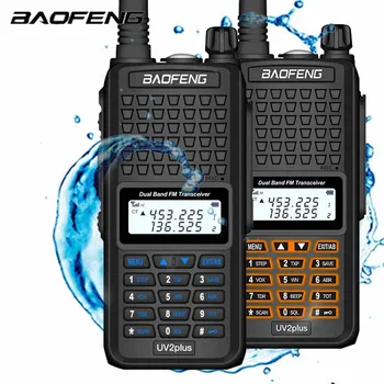 Baofeng Profesionālās Walkie Talkie, BF-UV2plus 10W Spēcīgs Dual Band VHF/UHF divvirzienu Radio Typ-C UV5R Pro UV9R Plus