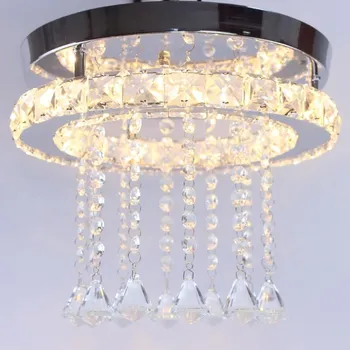 Mūsdienu kristāla bumba kristāla LED Griestu Gaismas Toni lamparas de techo Aptver Toņos Metāla Griestu Lampas plafonnier hades