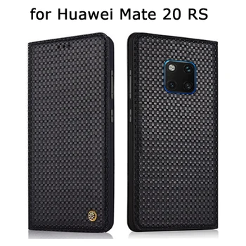 Smart On/off Krokodils Drukāt Flip Case for Huawei Mate 20rs Īstas Ādas Vāciņu Tālruņa Gadījumos Huawei Mate 20 RS LYA-AL00P