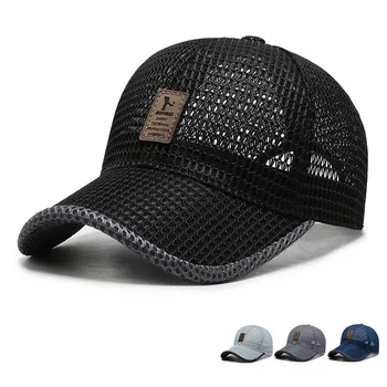 Vasaras Unisex Vīriešu zvejas Beisbola Cepures Sievietēm, Elpojošs Acs Snapback Cepures Black Gadījuma sporta Cepures, Cepurīte