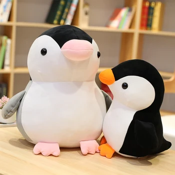 25/35CM Kawaii Huggable Mīksto Pingvīns Plīša Rotaļlietas Bērniem mīkstās Rotaļlietas Baby Lelle, Rotaļlietas Bērniem Dzimšanas dienas Dāvana Bērniem Meitenēm
