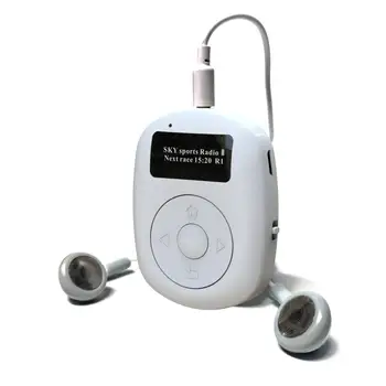 Jaunu DAB/DAB+FM Bluetooth Ciparu Radio Clip-on Mini Portable Radio ar USB un 3,5 mm Jack Mp3 Mūzikas Atskaņotājs, Skaļrunis 1 Collu OLED Displeju