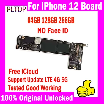 Loģikas plates iPhone 12 Mātesplati Ar/Bez Sejas ID Pārbaudīta Arī Darba Atbalsta Updat LTE 4G 5G Galvenās plates Ar IOS Sistēma