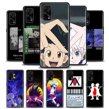 Hunter x Hunter Anime Telefonu Gadījumā Par OPPO Realme C1 C2 C3i C21 C21Y C25s C15, C11, C12-C20 XT GT GT2 X50 5G Narzo Pro Melns Segt