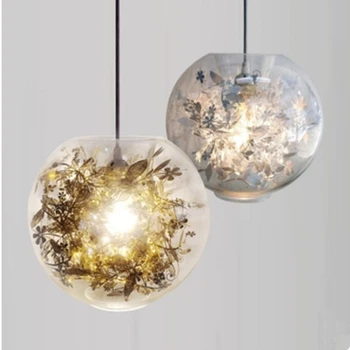 Mūsdienu mākslas dekoru stikla bumbu kulons gaismas Radošo Restorāns Bārs Apģērbu, Kafijas Veikals karājas lampas