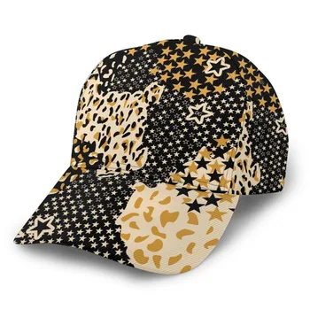 Noisydesigns Dienas Leopard (Unisex) Ikdienas Melna Beisbola Cepure Regulējams Snapback Cepures Sievietēm, Vīriešiem, Hip Hop Streetwear SunHat