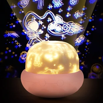 2020 Jaunu Nakts Gaisma Sēņu Projektoru Lampas Zvaigžņotām Debesīm Nursey LED Lampas ar Zvaigžņotām Mēness Nakts Lampas Dzimšanas dienas Dāvanu Romantiska Bērnu