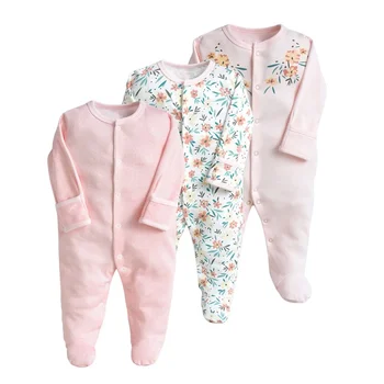 Jaundzimušo Bērnu Drēbes, Bērnu Pidžamas Ropa 3Pcs/daudz Bērnu Meitene Romper Kokvilnas Bērnu Kostīms Zīdaiņu Zēns Sleepwear Homewear Apģērbi