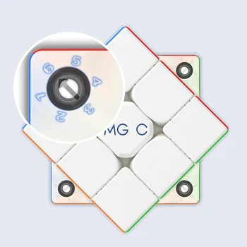 YJ MGC EVO 3x3 Magnētisko Cubing Ātrums Burvju Puzzle Strickerless Ātrums Cube Izlūkošanas Rotaļlietas Bērniem Stress Atslodzes Rotaļlietas