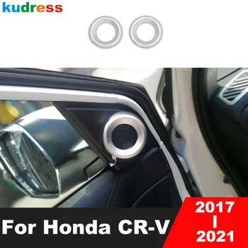 Automašīnas Priekšējo Durvju Audio Skaļrunis Vāciņš Melns Honda CRV CR-V 2017 2018 2019 2020 2021 Matēts Gredzenu Molding Apdares Interjera Aksesuāri