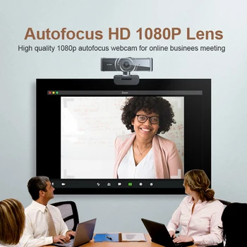 FHD) 1080P Kamera ar Mikrofonu Nav fisheye Platleņķa par Desktop, Klēpjdatoru, Datoru Web Kameras un USB Plug and Play Saderīgu Skype