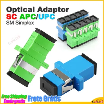 10/50gab SC/UPC/APC Viena Režīma Optiskās Šķiedras Savienotāju SC APC UPC Atloku Adaptera Galvas Uzmava Ātra Piegāde