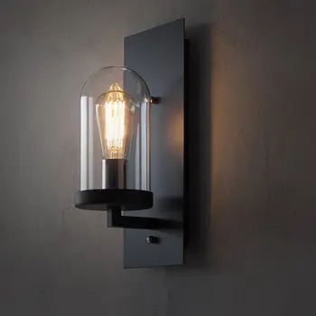 Radošā Retro Industrial LED Sienas Lampa dzīvojamo Istabu, Koridora Gultas Dzelzs Nakts Gaisma Mājas Dekoru(bez Spuldzes)