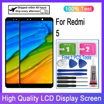Oriģināls Par Xiaomi Redmi 5 LCD Displejs, Touch Screen Digitizer Par Redmi 5 Ar Rāmja Nomaiņa