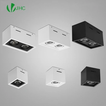 Aptumšojami LED ne-atvērta cauruma virsmas montēta downlight COB downlight 110v/220v 10W 20W LED griestu spotlight mājas apgaismojums