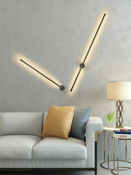 Mūsdienu LED sienas lampa mājas apdare Mazgāt sienas gaismas, viesistaba, guļamistaba Alumīnija caurules Izstāde spogulis apgaismojums