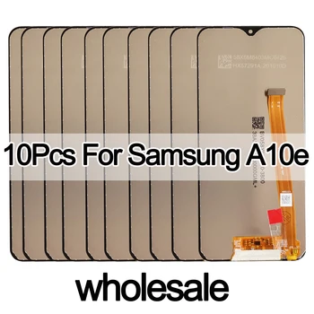 10pcs/daudz Oriģinālu LCD Samsung Galaxy A10E A102 SM-A102U SM-A102F/DS LCD Displejs, Touch Screen Digitizer Montāža Ar Rāmi