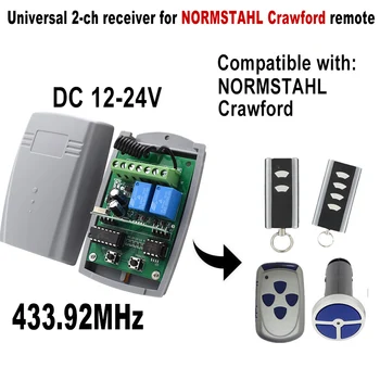 2CH Uztvērējs Garāžas Kontroles Normstahl Crawford Standarta Tērauda EA433 2KS 4KS RCU N002800 Tālvadības 433.92 MHz Ritošā Kods