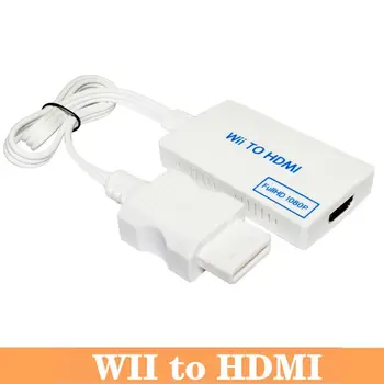 1080P 35mm Audio HDMI Savienotājs Wii2 Converter Wii HDMI Adapteris, Video, Audio Savienotājs WII HDMI Pārveidotājs