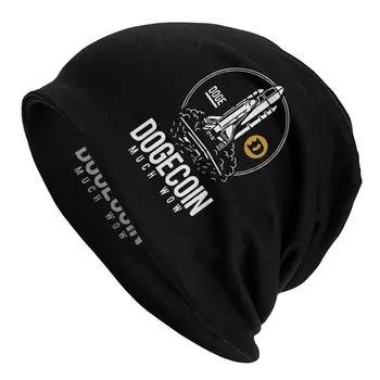 Dogecoin Raķešu Uz Mēness Sunīti Cepures Bitcoin Kriptogrāfijas Btc Blockchain Adīšanas Cepures Hip Hop Slēpošanas Skullies Beanies Cepures Siltu Cepurīti