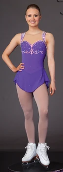 slidošana svārki violetā likra slidošana konkurences kleitas meitenēm sieviešu daiļslidošanas svārki pasūtījuma lielums bezmaksas piegāde