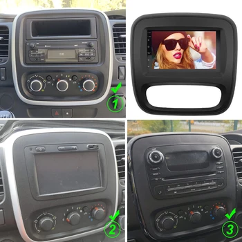 Par Renault Trafic 2014 2015 2016 - 2020 Opel Vivaro Automašīnu Radio Multimediju Video Atskaņotājs Navigācija GPS Android Nav 2din 2 Din Dvd