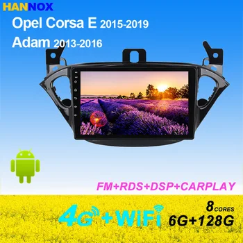9 Collu Android Autoradio, Lai Opel Corsa E 2015-2019 Adam 2013-2016 2 Din Auto Radio, GPS Navigācija, Multimediju Atskaņotājs, RDS FM