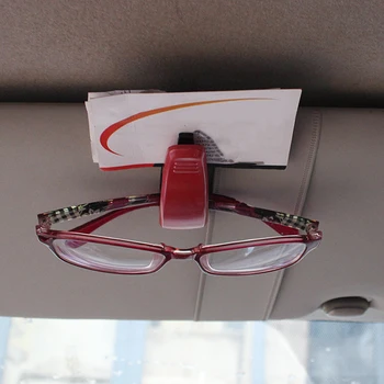 Universāls Auto Saulessarga Brilles Gadījumā Karti Klipu Plastmasas Saulesbrilles Turētājs Karti Biļešu Organizators Klipu Auto Interjera Priekšmeti