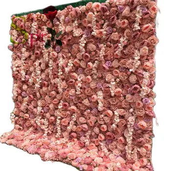 SPR Vairumtirdzniecības Pasūtījuma Balti Rozā Kāzu Piegādes Apdare Rožu Fonu Mākslīgā Zīda Dekoratīvu Ziedu