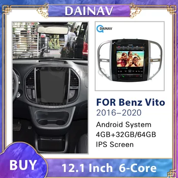 Android auto radio Multimediju Atskaņotāju-Benz Vito 2016-2020 auto GPS navigācija, Stereo autoradio DVD atskaņotājs