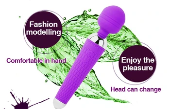 Spēcīgs Av Stick Vibrators Burvju Nūjiņu Pieaugušo Seksa Rotaļlietas Sievietēm Dildo Maksts Klitora Stimulators G Spot Massager USB Lādējamu