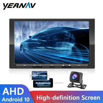 Yeanav Auto Radio Carplay Android 10 1+16.G 2 Din 7 Collu Stereo Uztvērēju Atbalsts Ahd GPS Bluetooth Autoradio Auto Multimediju Atskaņotājs