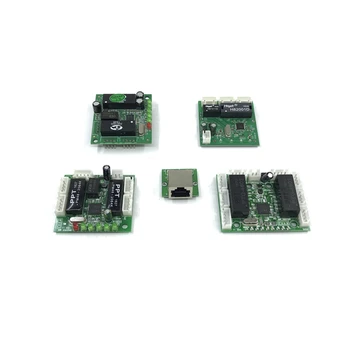 PCBA valdes mini moduļa dizaina ethernet switch plates ethernet switch module 10/100mbps OEM Mātesplati 3/5/6/8 ostas