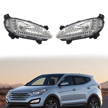 Auto LED dienas gaitas lukturi Miglas lukturi Par Hyundai Santa Fe IX45 2013. - 2017. gadam Auto Tālās gaismas Lukturi Dienas Gaismas lukturi, Buferi, Lampas