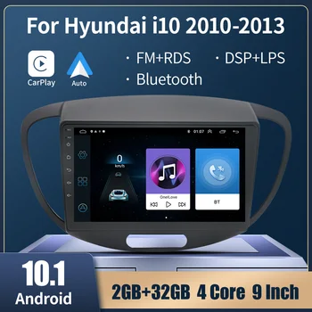 2 Din Auto Radio Hyundai i10 2010 2011 2012 2013 Auto Stereo Multivides Video Atskaņotājs Galvas Vienības Navigācija GPS DSP IPS CarPlay