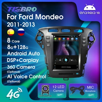 TIEBRO Tesla Stila Android10 Auto Radio Ford Mondeo 2011. - 2013. Gadam Automašīnas Stereo GPS Navigācijas Multimediju Atskaņotāju, Auto Audio Headunit