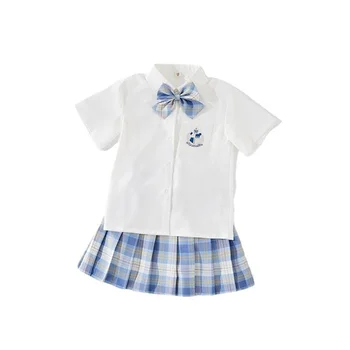 Jaunā Vasaras Bērnu Meiteņu Drēbes Bērniem Kokvilnas T-Krekls Pleds Svārki 2gab/Komplekti Toddler Ikdienas Tērpu, ko Bērns Zīdaiņu Modes Sporta
