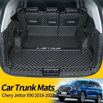 Auto Bagāžnieka Paklāji Chery Jettor X90 2018-2022 сетка в багажник авто коврики для автомобиля Kravas Starplikas Piederumi Para Auto