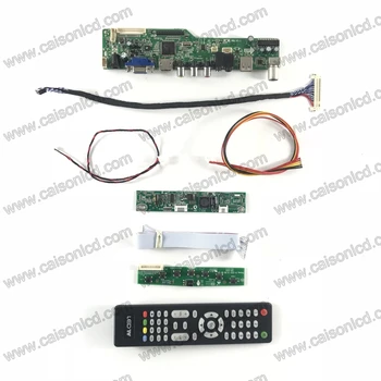 M6-V5.1 LCD TV kontrolieris valdes atbalstu, VGA, AUDIO AV USB TV 19 collu lcd 1440X900 panelis M190MWW4 R2 LM190WX2-TLK1 diy
