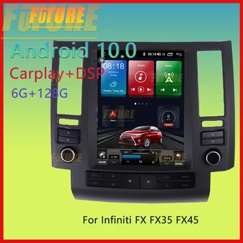 128G Infiniti FX FX35 FX45 2003. līdz 2006. gadam Android Auto Radio Stereo Multimediju Atskaņotājs, GPS Navigācija Touch Ekrāns 2 Din Galvu Vienības
