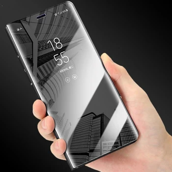 Luksusa Smart Mirror Flip Tālrunis Case For Samsung Galaxy Note 20 Ultra 10 Pro 9 8 A11 A31 A51 A71 A10 A20 A30 A50 A70 A21S Vāciņu