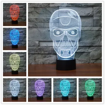 Unikāls 3D lampas Īpašu Svešzemju Formas LED Galda Lampa ar USB Strāvas usb led Galda Lampas Dzīvojamā Istabā