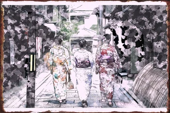 vasaras kimono, Skārda Zīme Alvas (skārda) Plāksnes, Sienas Dekori Telpu Dekorēšana Retro Vintage Metāla Sign Art Home Club Cilvēks Ala Kafejnīca Krogs