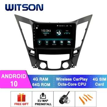 WITSON Android 10.0 AUTO DVD SISTĒMA par HYUNDAI SONATA 2010-2015 auto dvd atskaņotājs saite/DAB atbalsts