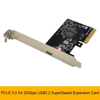 PCI-E3.0 X4 USB3.2 Gen2x2 Rūpniecības Konversijas Paplašināšanas Karti ASM3242 Mikroshēmu Karšu Adapteri