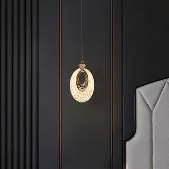 Ziemeļvalstu LED Gredzens Akrila Piekariņu Gaismas Modernās Guļamistabas Gultas Restorāns Bārs Karājas Lampas Virtuves Gaismas Ķermeņi Mājas Mākslas Dekori