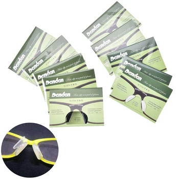 5Pairs Brilles Saulesbriļļu Stikla Spectackles Silikona Anti Slip Deguna Spilventiņi Melnās/Baltās Krāsas Bikšturi Atbalsta Veselības Aprūpe