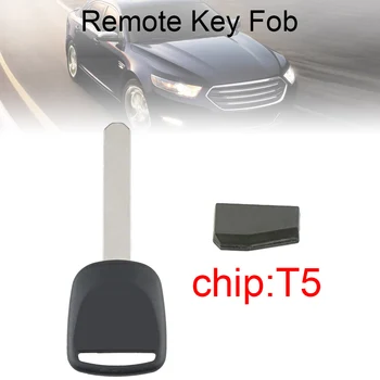 Melna Universal Tukšu Automašīnu Aizdedzes Atslēgu ar Nesagrieztiem Asmens un T5 Transponderu Mikroshēmu Piemērots Honda Civic Automašīnu Atslēgu