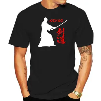 Modes Vasaras Taisni 100% Kokvilnas Jaunu kendo rakstzīmju sērijas Japānas Cīņas Mākslas Simbols MenBlack T-Krekls, Izmērs S-3XL Tee Krekls